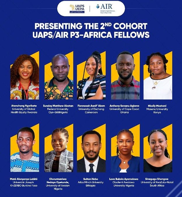 Announcing the Second Cohort of UAPS/AIR P3-Africa Fellows